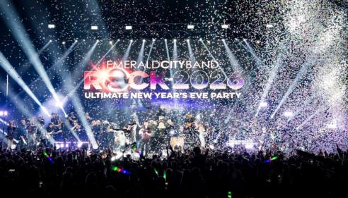Emerald City Band on stage for Rock the '26 party