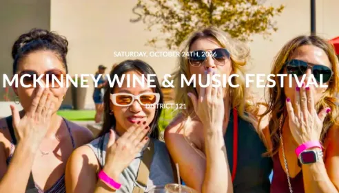 Four women drinking wine